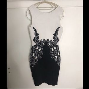Black and white dress